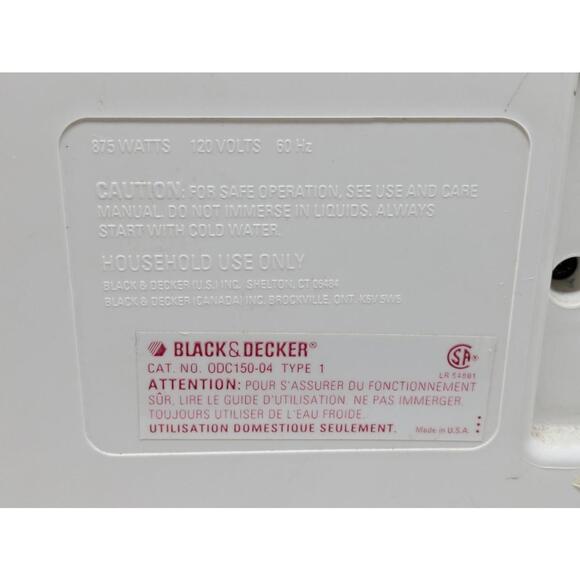 Black & Decker Spacemaker 12 Cup Coffee Maker ODC150 Type 1 White - Tested Works - Picture 7 of 8